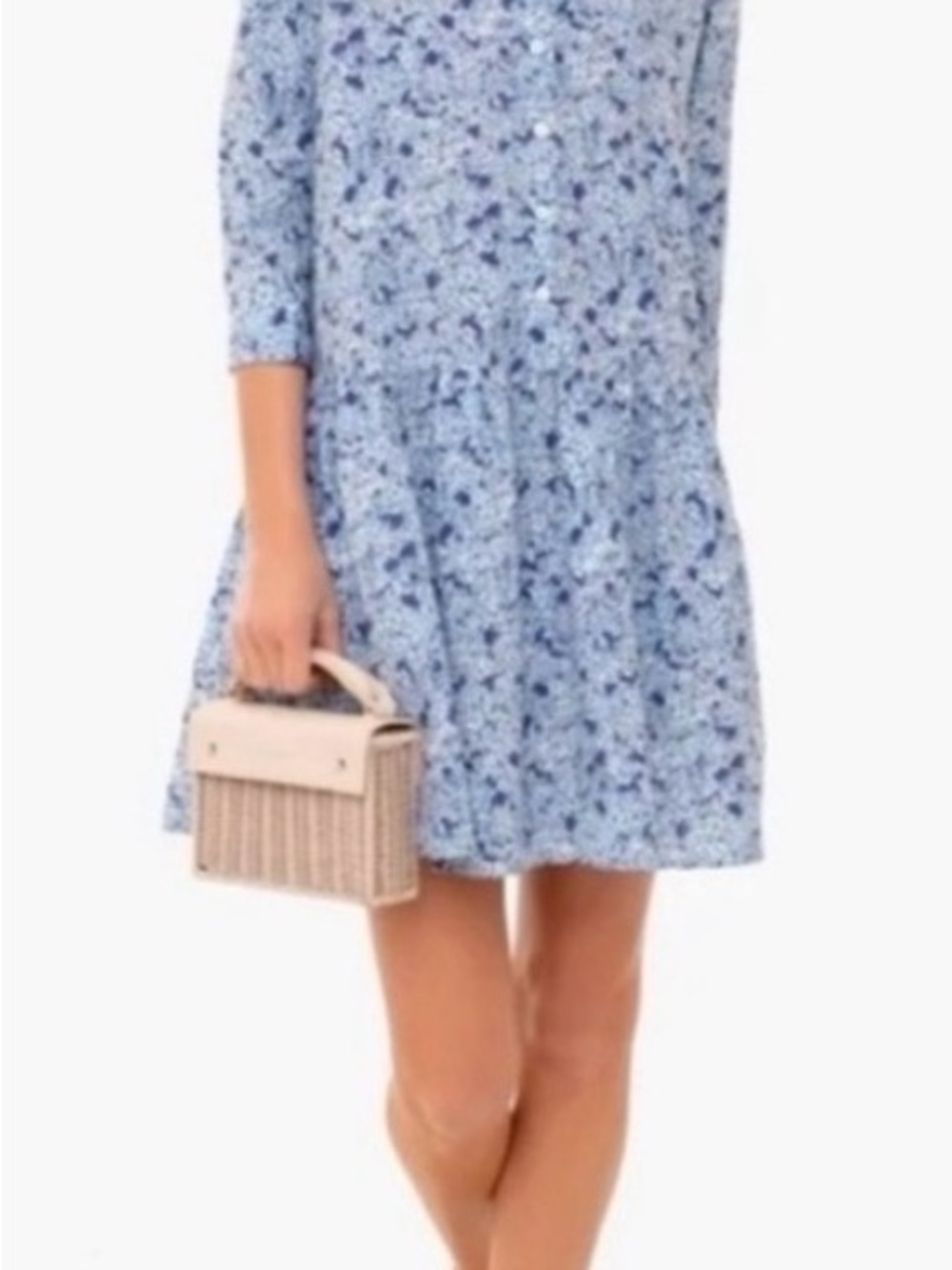 Tuckernuck Blue Floral Swing Dress